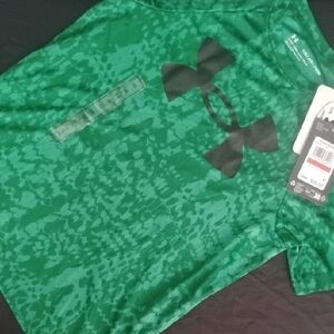 Under Armour Emerald Tee with Black Logo Youth XS
